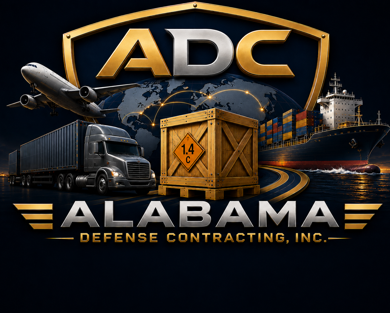Alabama Defense Contracting, Inc. offers dangerous goods packaging, custom wood crating, MILSPEC crates, heat shrink protection, and logistics support for mission-critical defense, aerospace, and industrial assets.