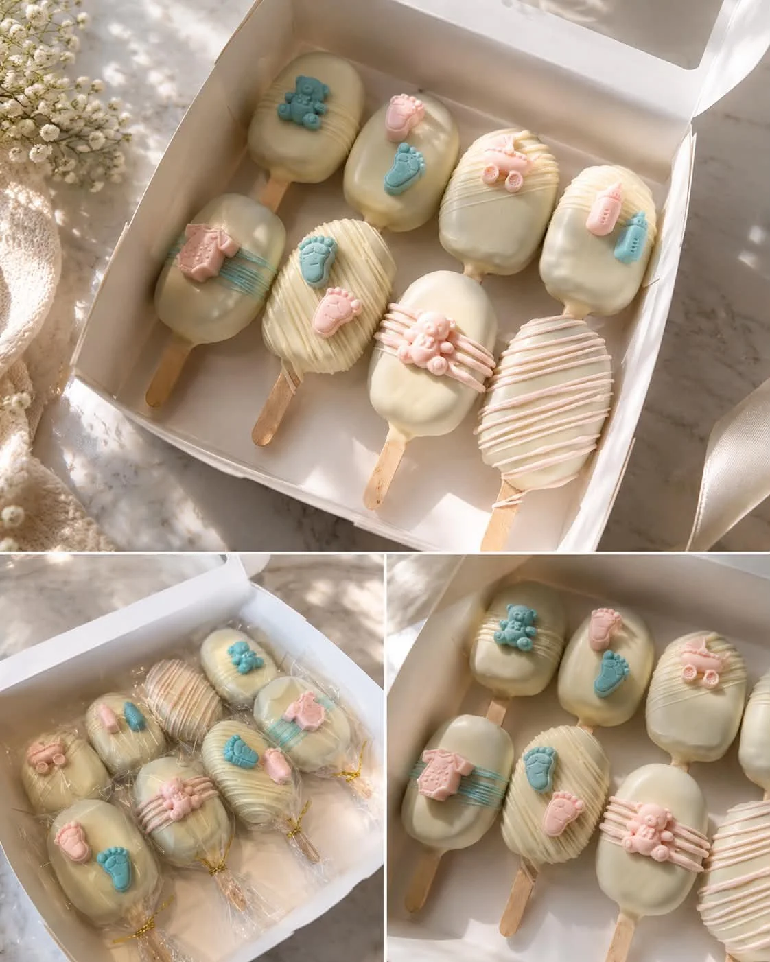Em's Sweet Studios Baby Shower Cakesicles