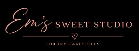 Em's Sweet Studio logo with black background