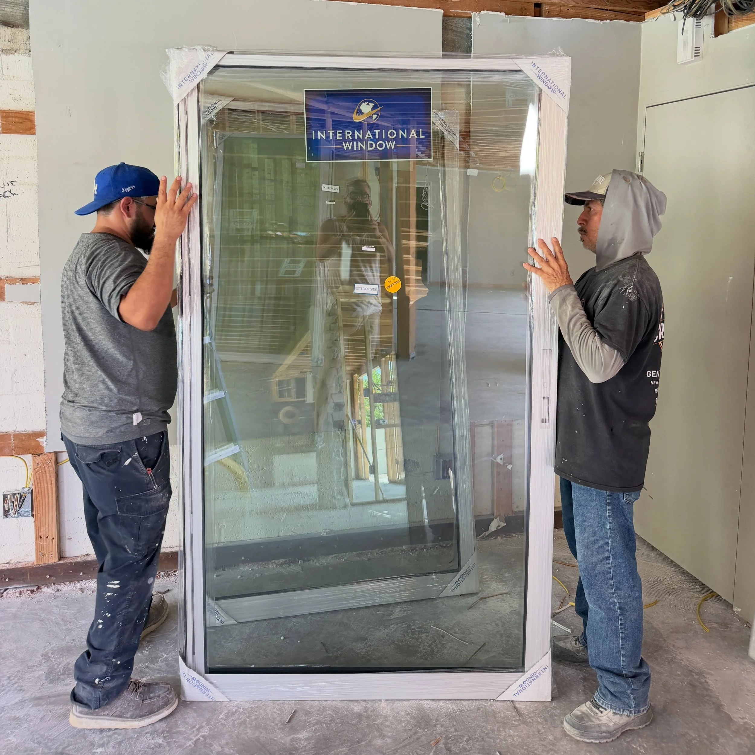 A major milestone arrived at Laswell this week: the delivery of our new custom aluminum windows from International Window in Corona.

What started as a simple project with two goals&mdash;replace the aging wood French door windows installed in the 19