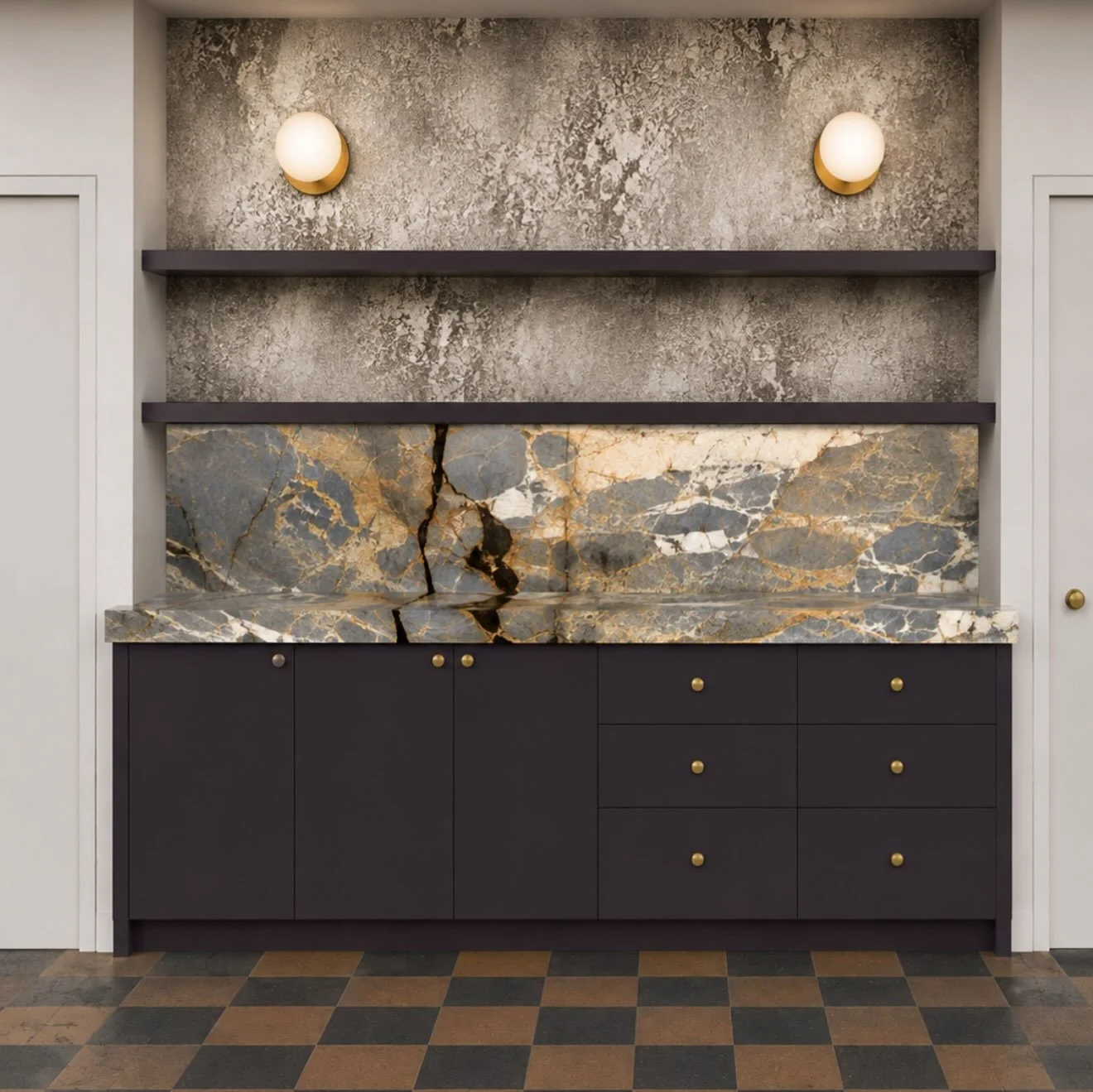 @atcanaryhouse we believe beautiful design should make vacation living feel effortless.

For the summer kitchen at Laswell, @designhutch.la is bringing together Dunn-Edwards&rsquo; French Press Coffee and INAX Hirone II tile in Glossy Black and Matte