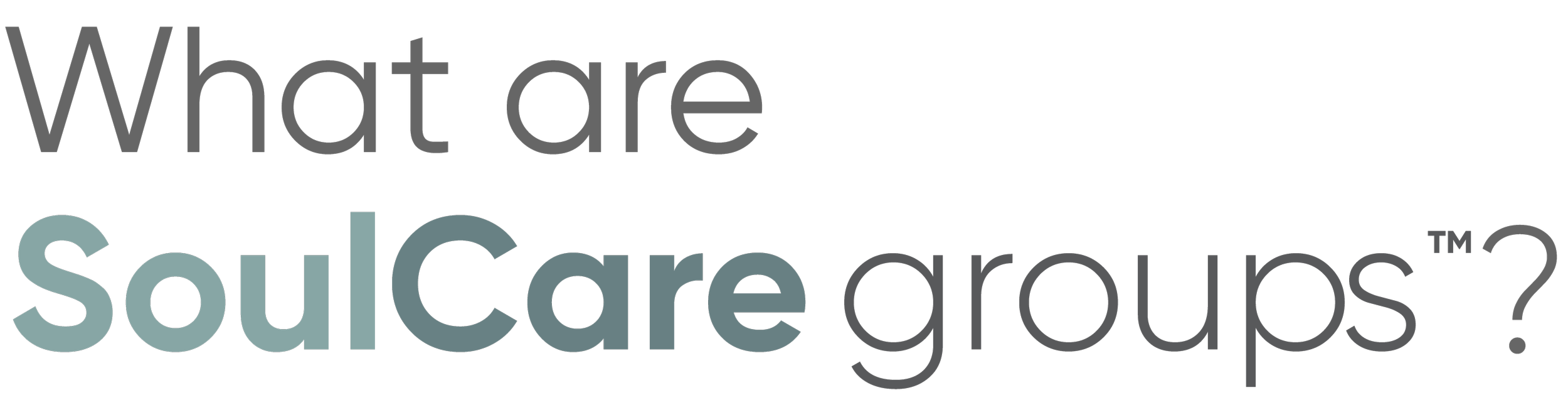 Text reads 'What are SoulCare groups?'