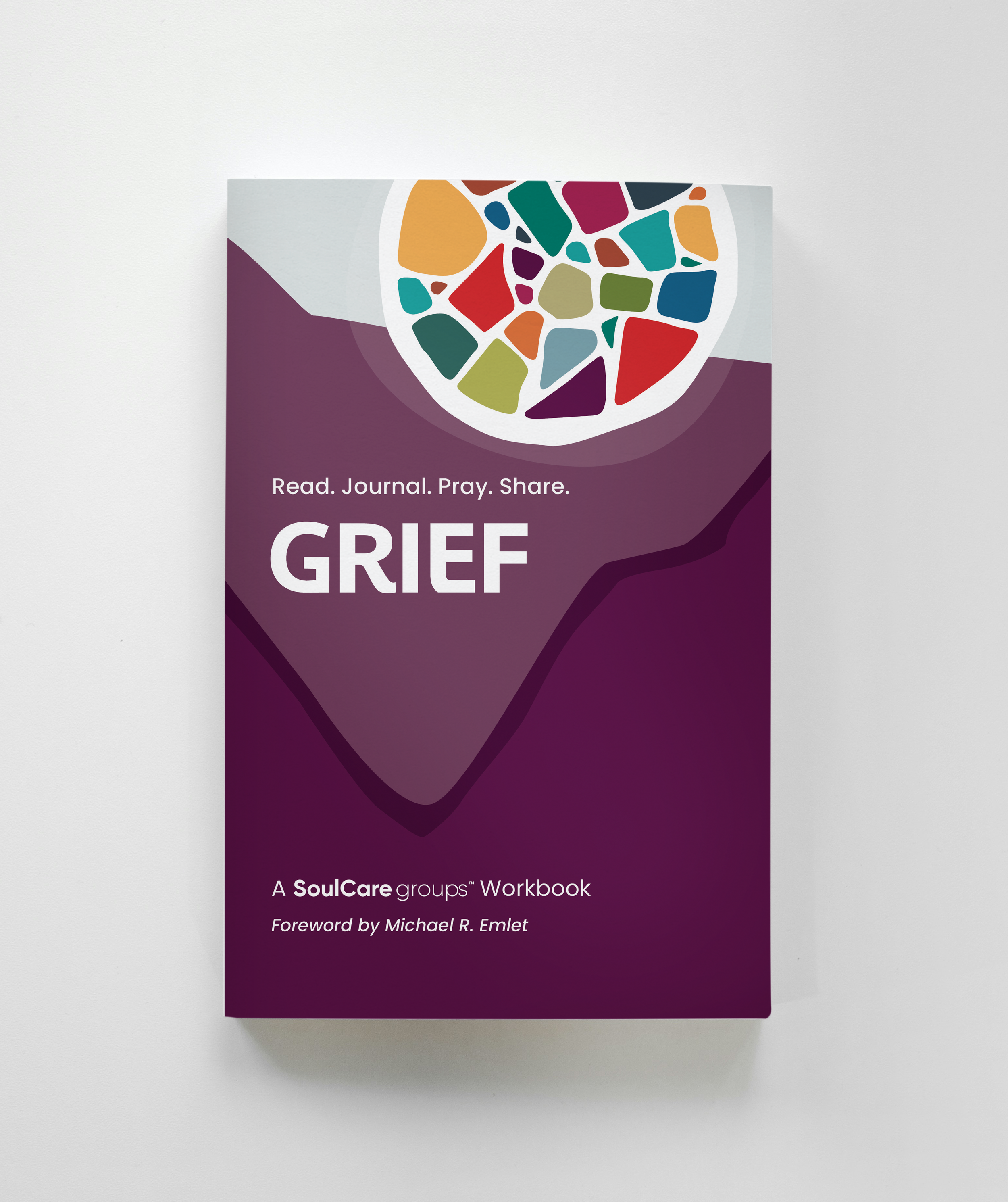 Cover of a workbook titled 'GREET' with a mosaic globe illustration and subtitle 'Read. Journal. Pray. Share.' on a purple background.