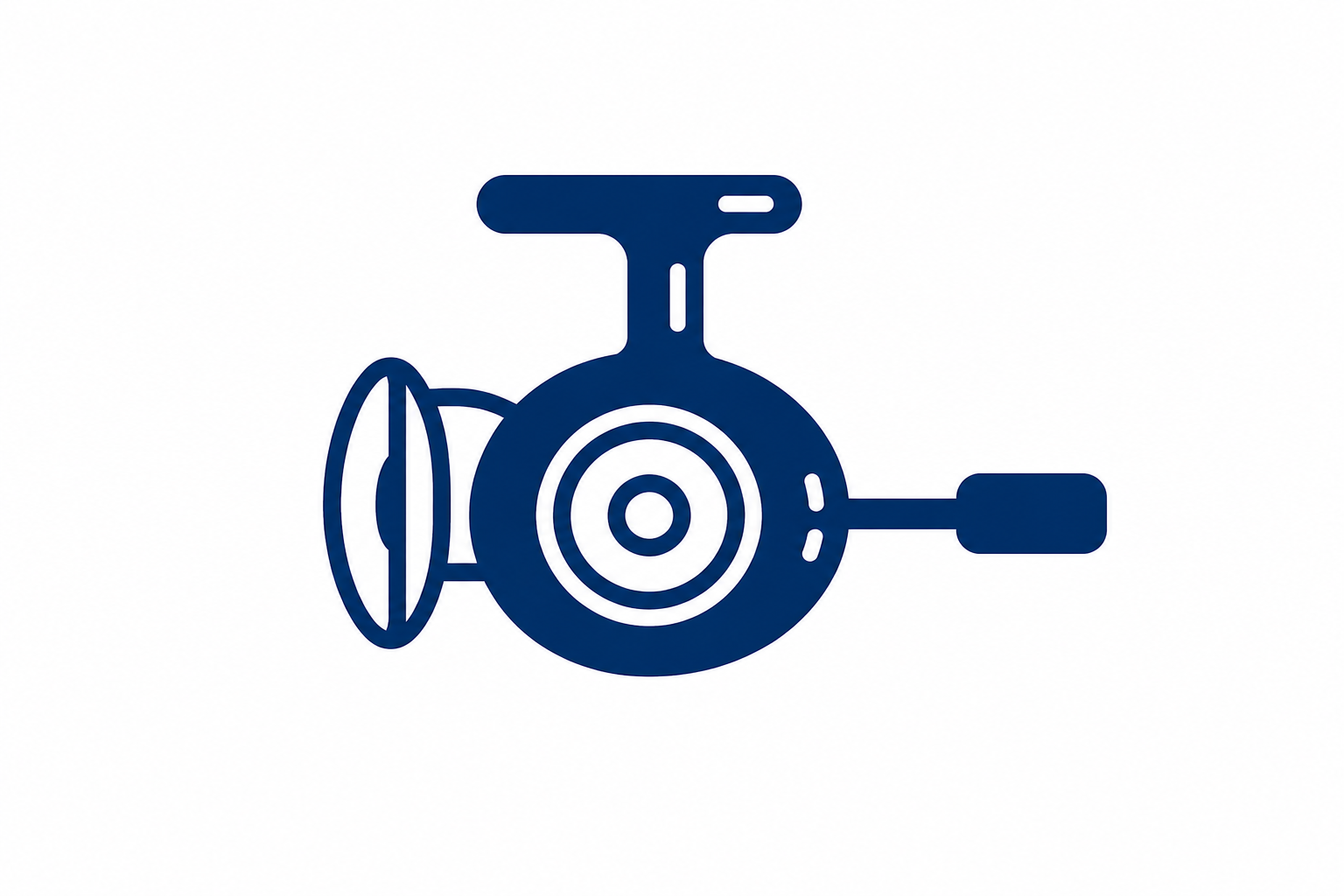 Simplified graphic of a scoring device used in sports or competitions, with a circular target in the center and adjustable arrow and dial components.