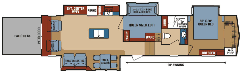 KZ Durango Gold floor plan