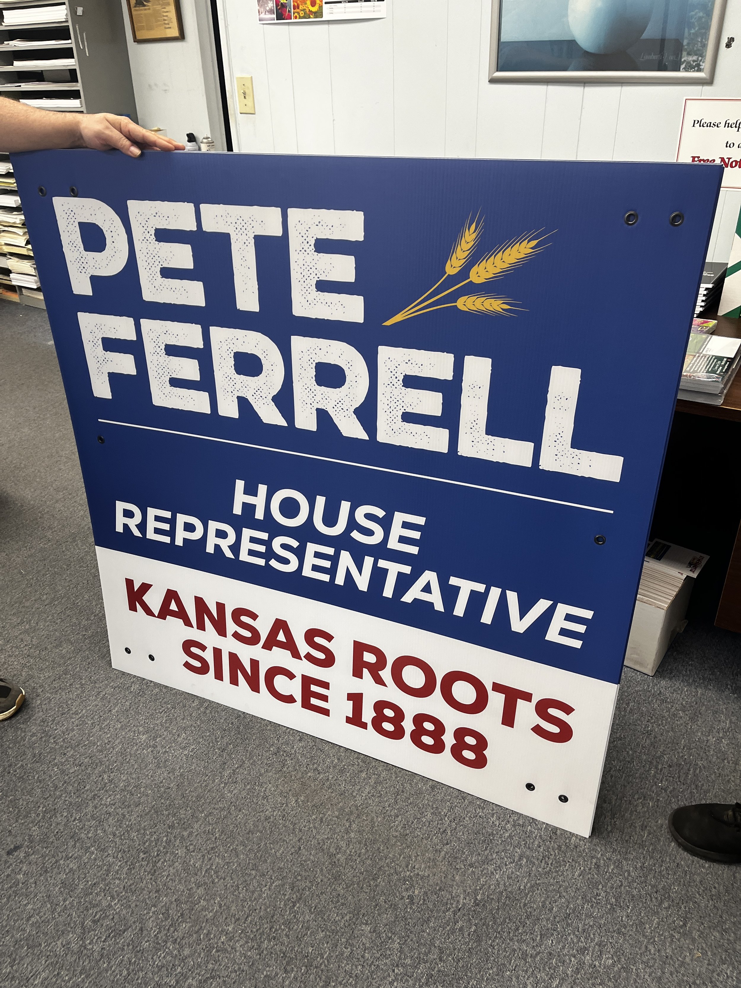 My large yard sign
