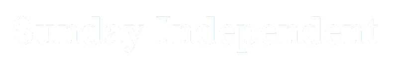 The logo of the Sunday Independent newspaper in black and white.