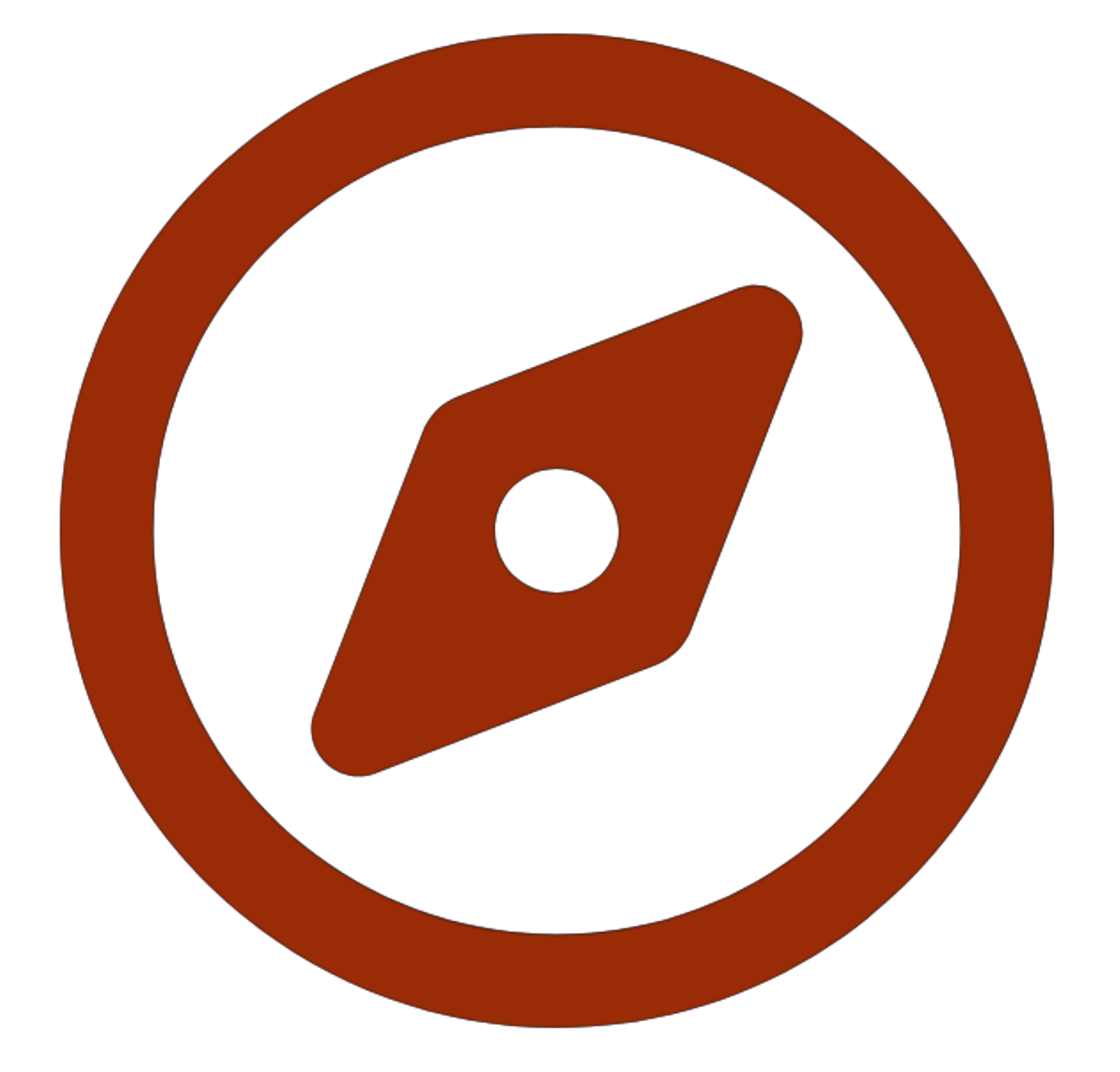 A stylized graphic of a red and orange Wi-Fi signal icon on a black background.