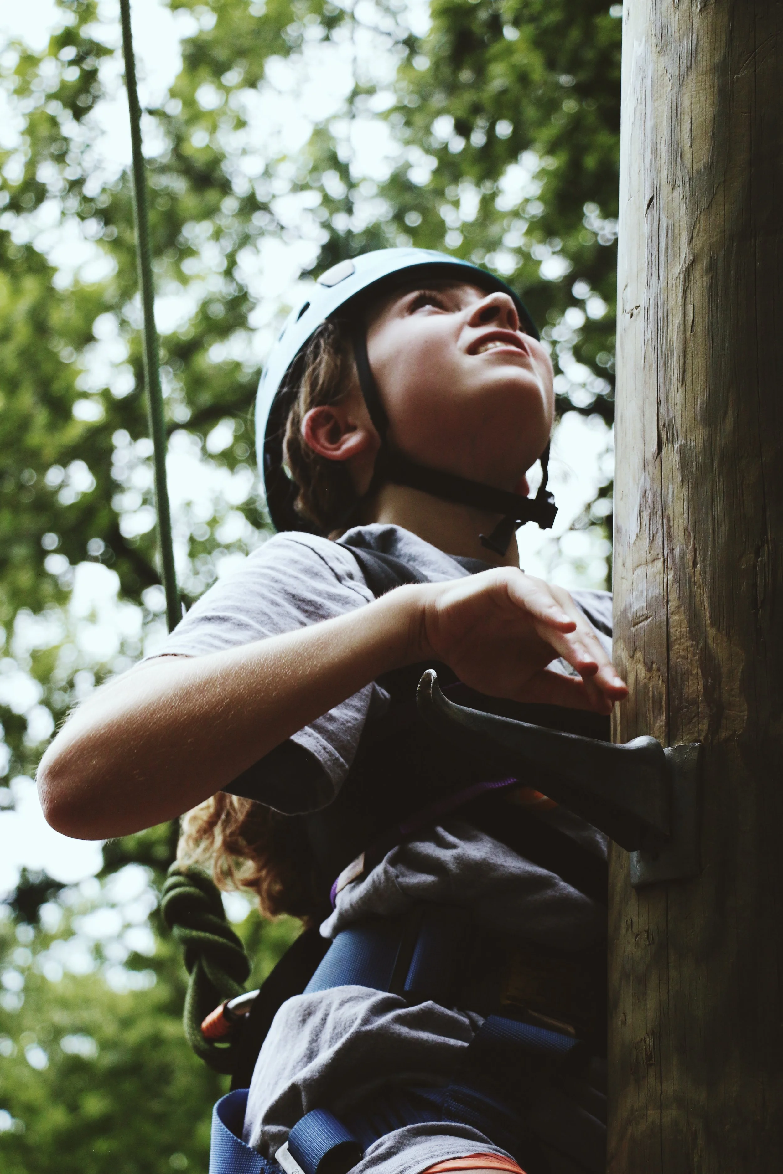 Luke Johnson, Power Pole, girl climbing classic.JPG