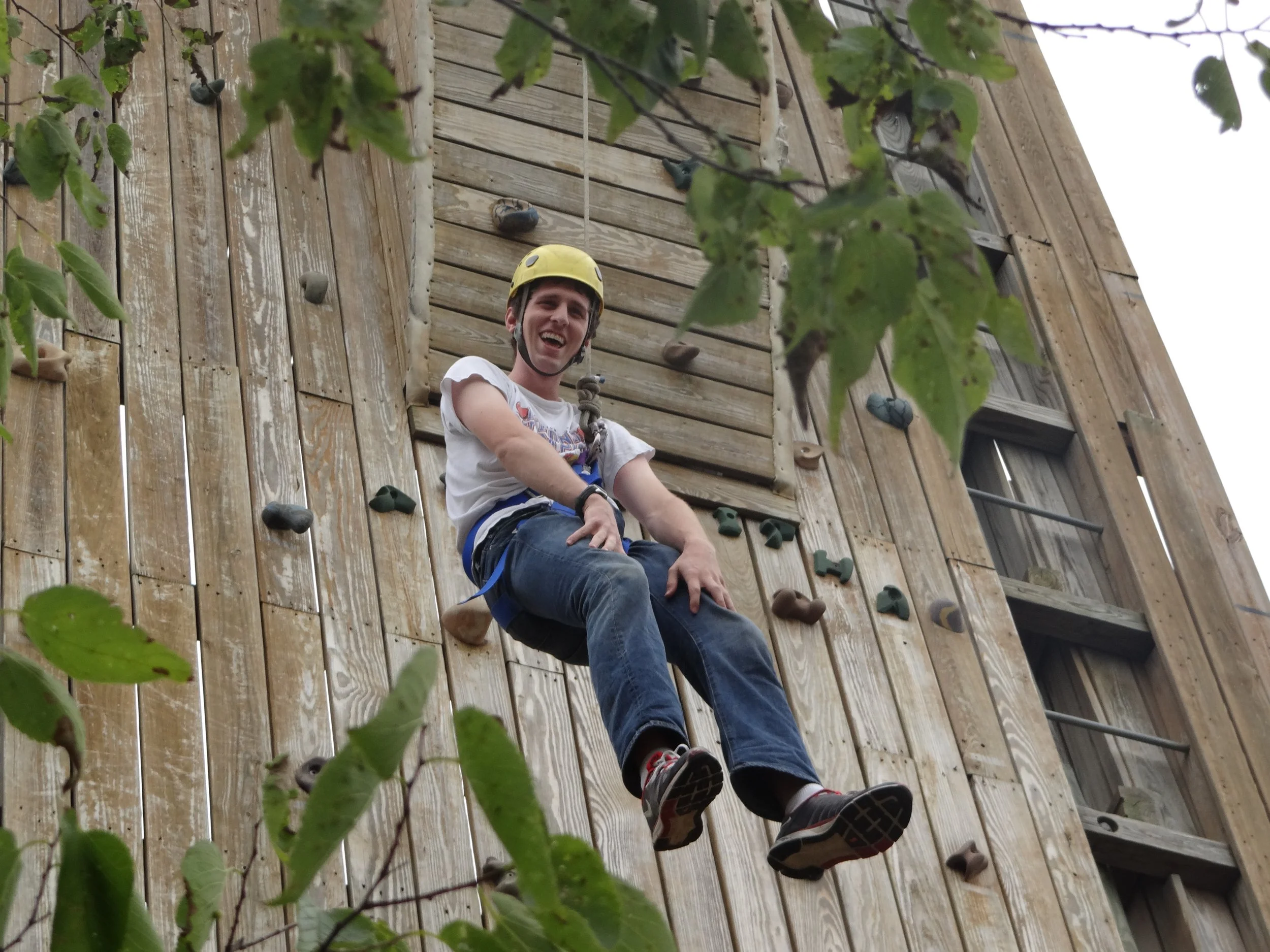Tower, staff hanging out.JPG