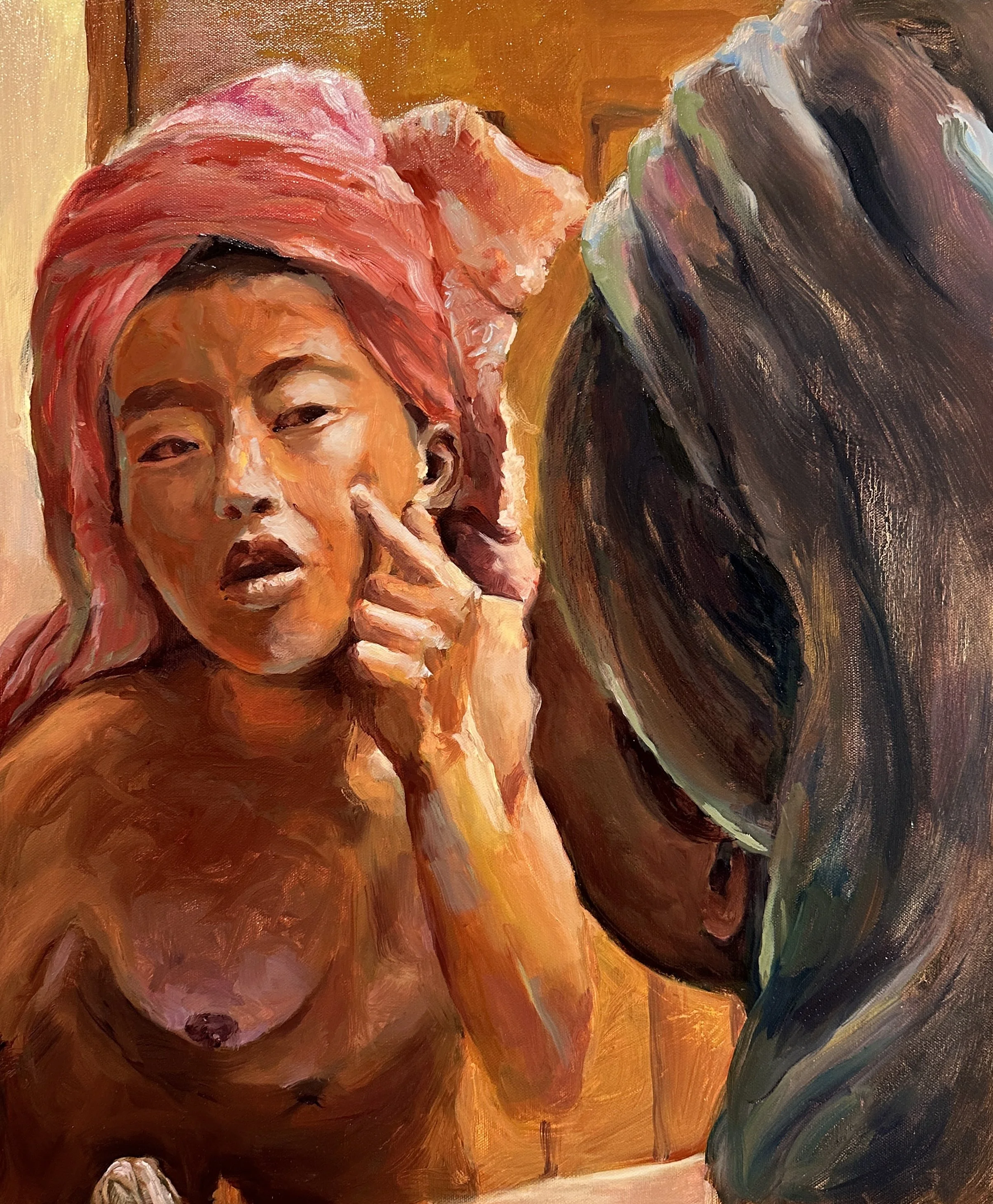 Zit. Oil on canvas. 24 x 20 inches