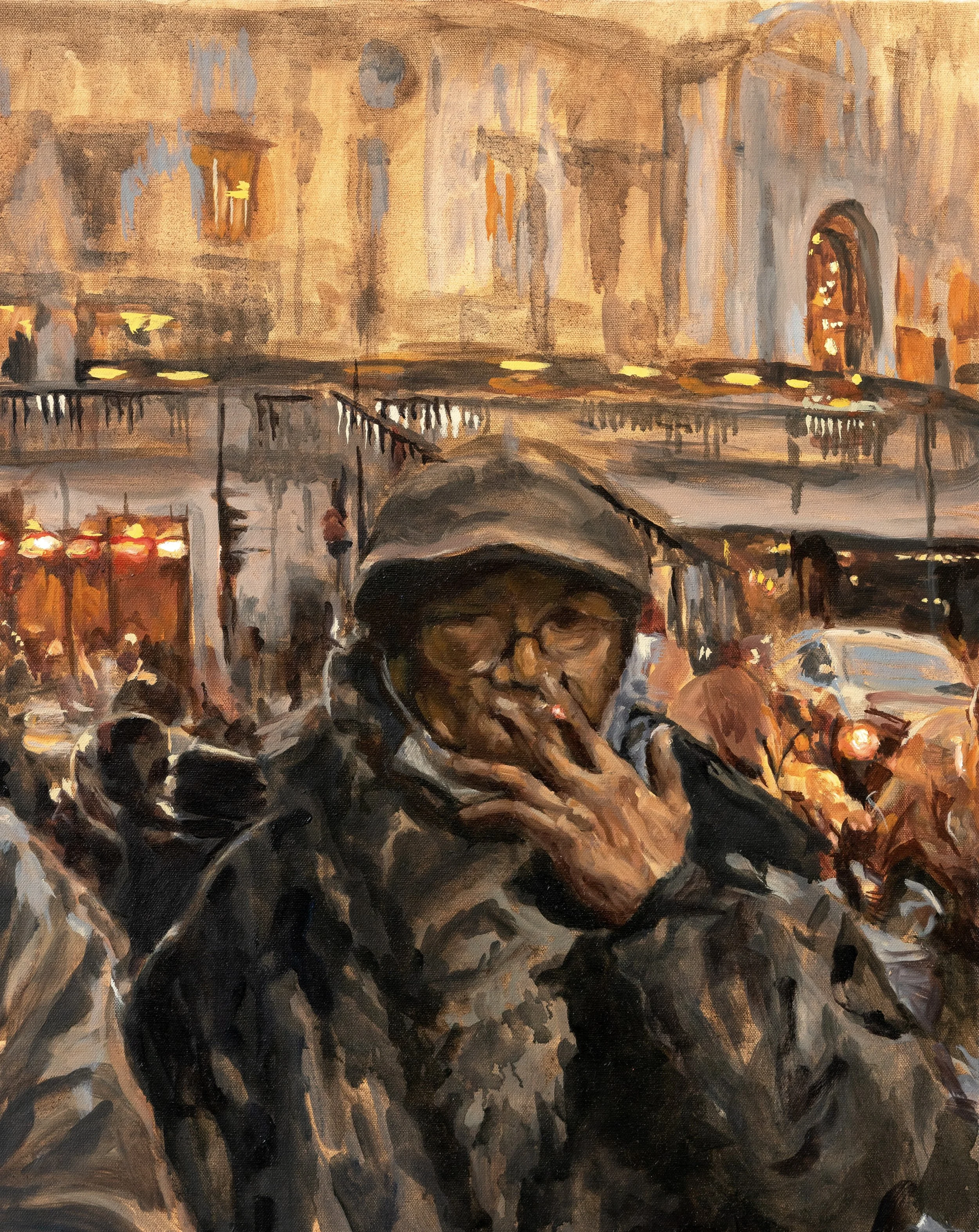 Uncle Thanh. Oil on canvas. 30 x 24 inches