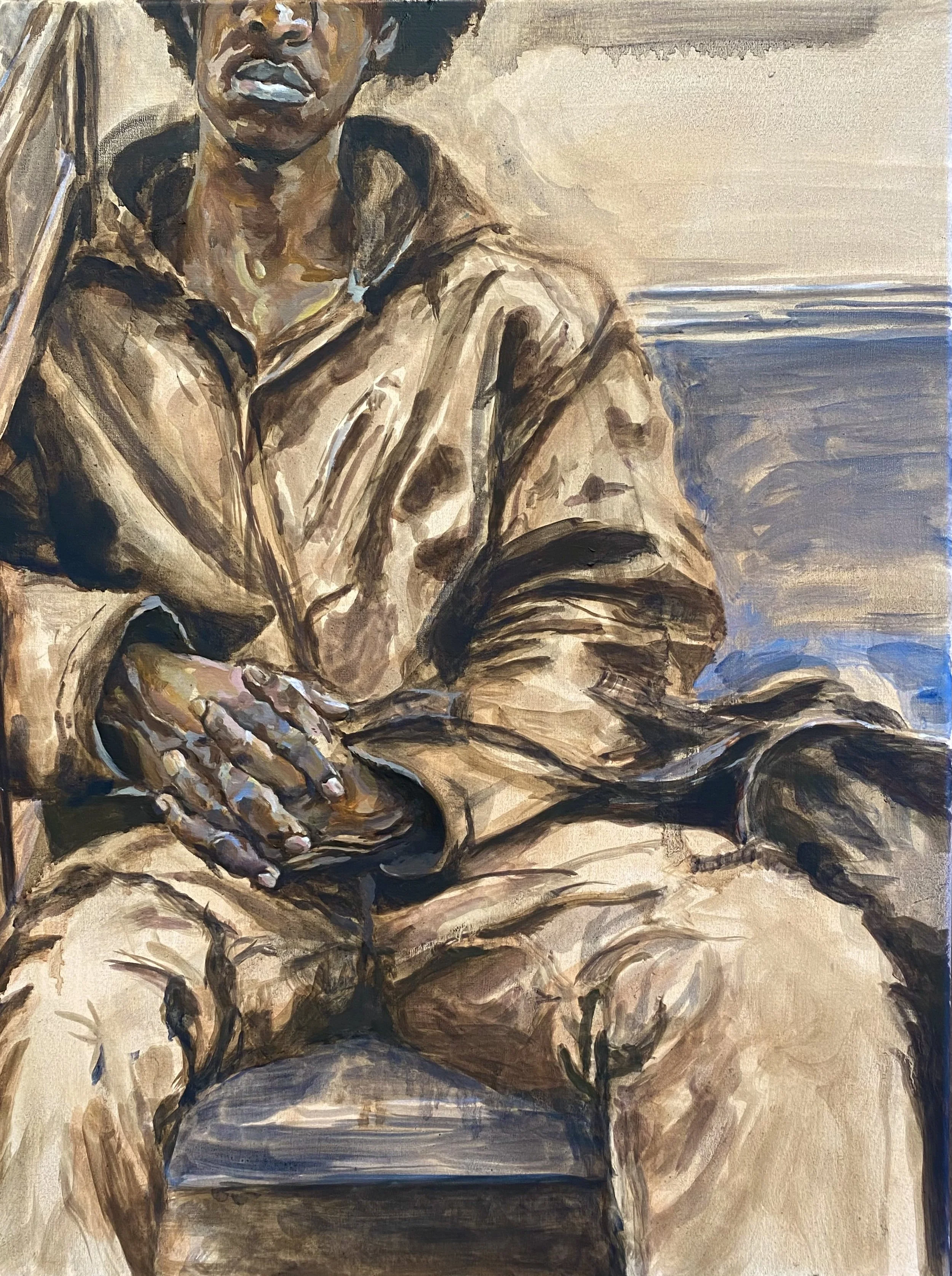 Subterranean Intimacy #1. Oil on canvas. 24 x 18 inches