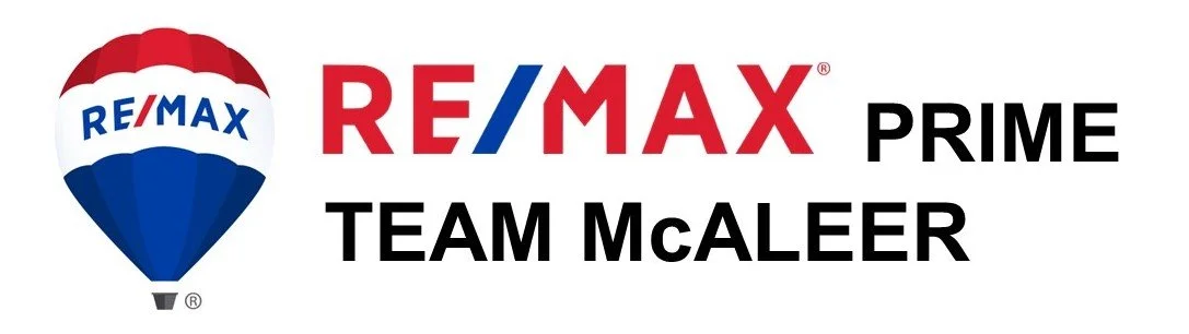 RE/MAX PRIME Team McAleer logo with RE/MAX balloon and name