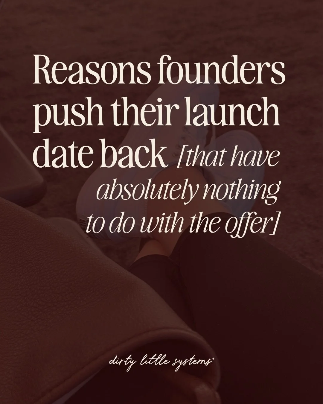 If only I had a nickel for every time I talked to a business owner who pushed back a launch date... 

But seriously, building out a launch requires a massive amount of work on top of a plate that I&rsquo;m willing to bet is already pretty full

&ldqu