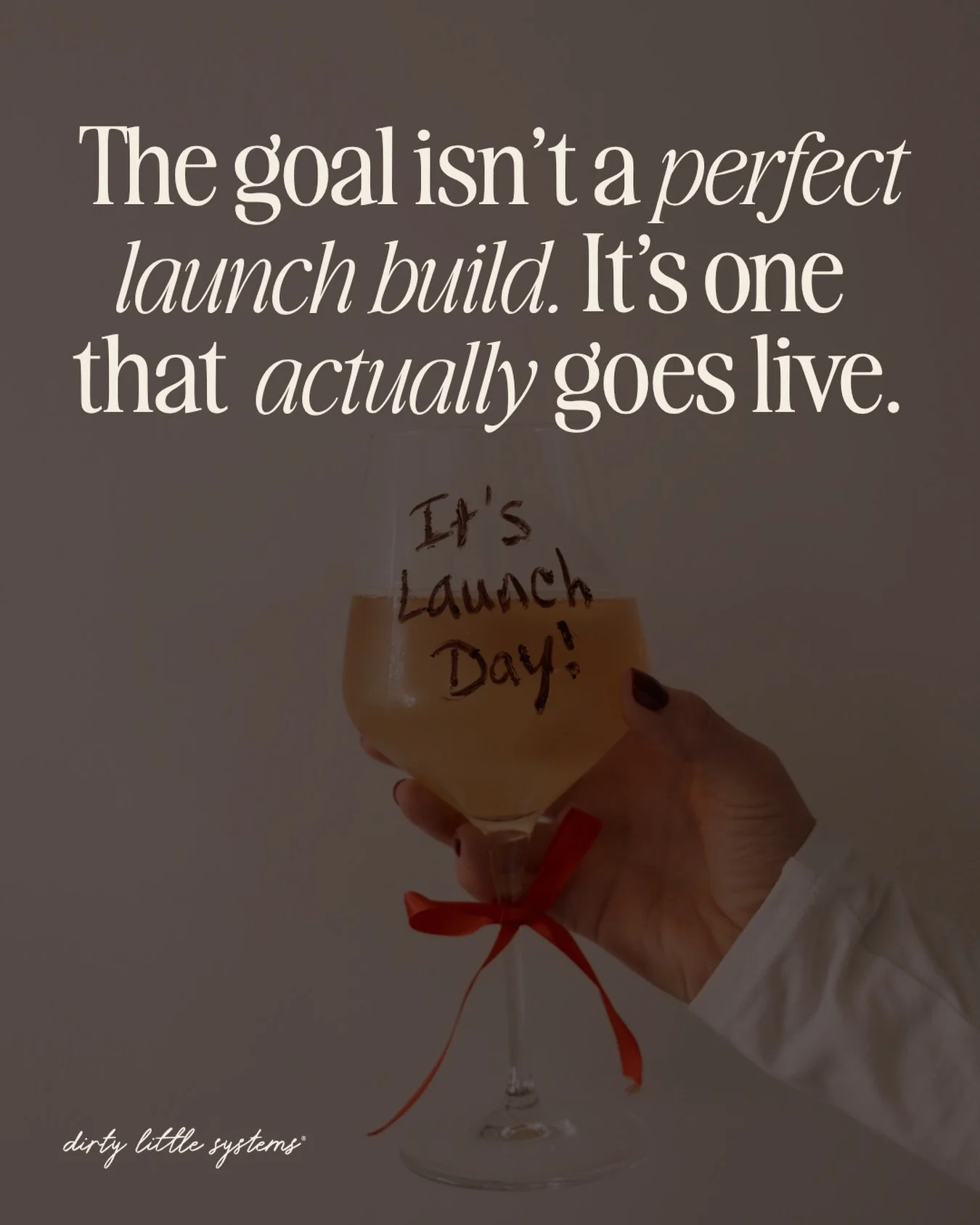 Perfectionism has killed more launches than a broken cart ever has

⚡️The founder who spent three weeks tweaking her sales page font and never opened the doors

⚡️ The one who kept saying she wasn&rsquo;t ready while her offer sat there, fully built,