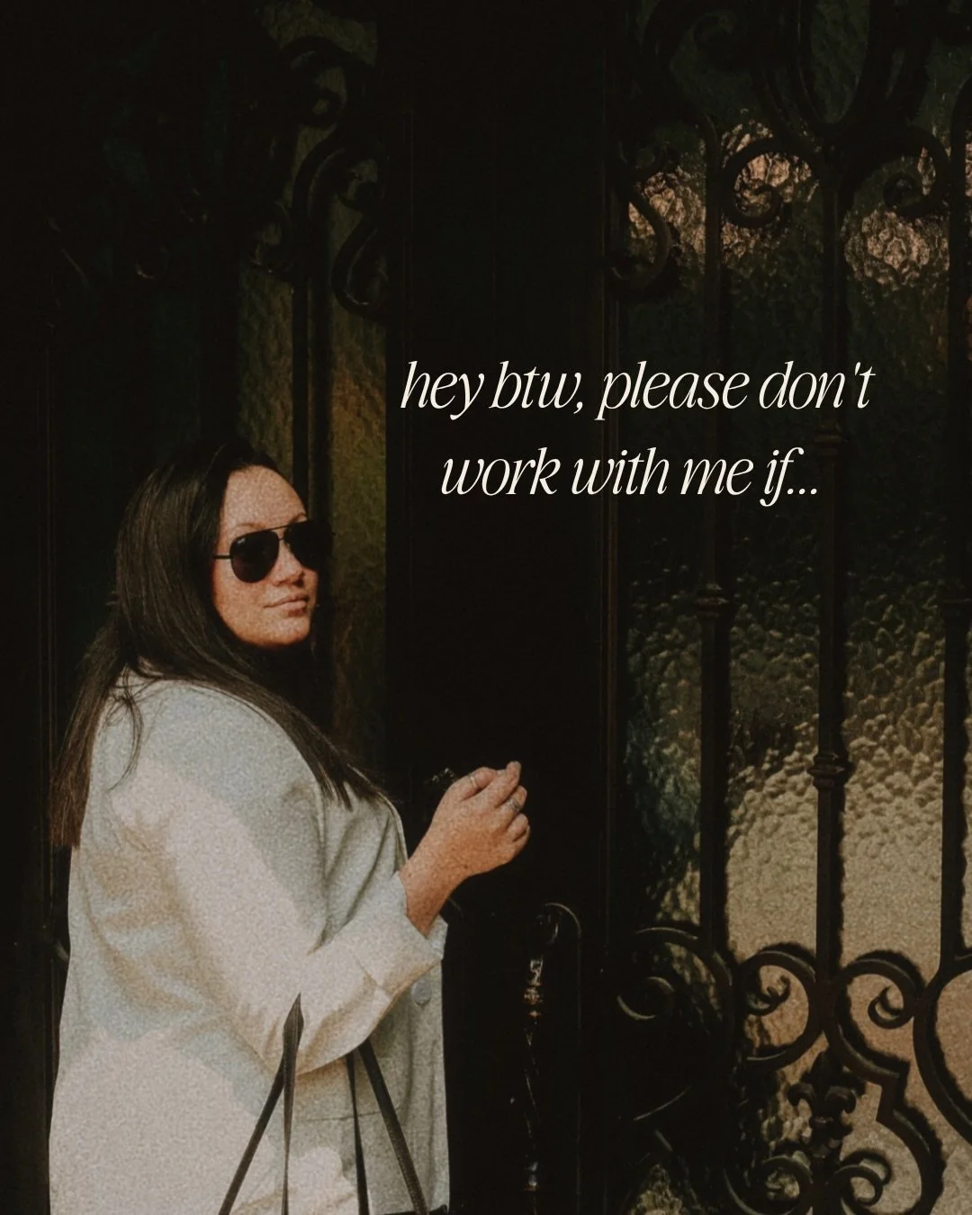 I used to try and be the perfect match for everyone. 

Skip certain parts of my process. Avoid asking questions. Filter myself to fit their mold. Sometimes becoming a totally different version of myself to not ruffle any feathers and loose them as a 