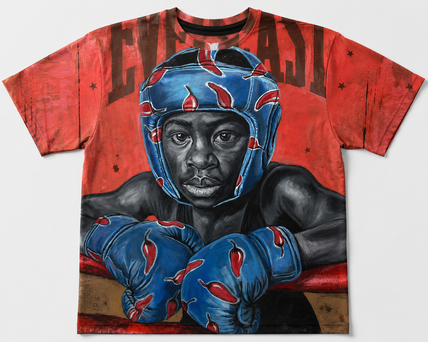 Boxer Large Print T-Shirt