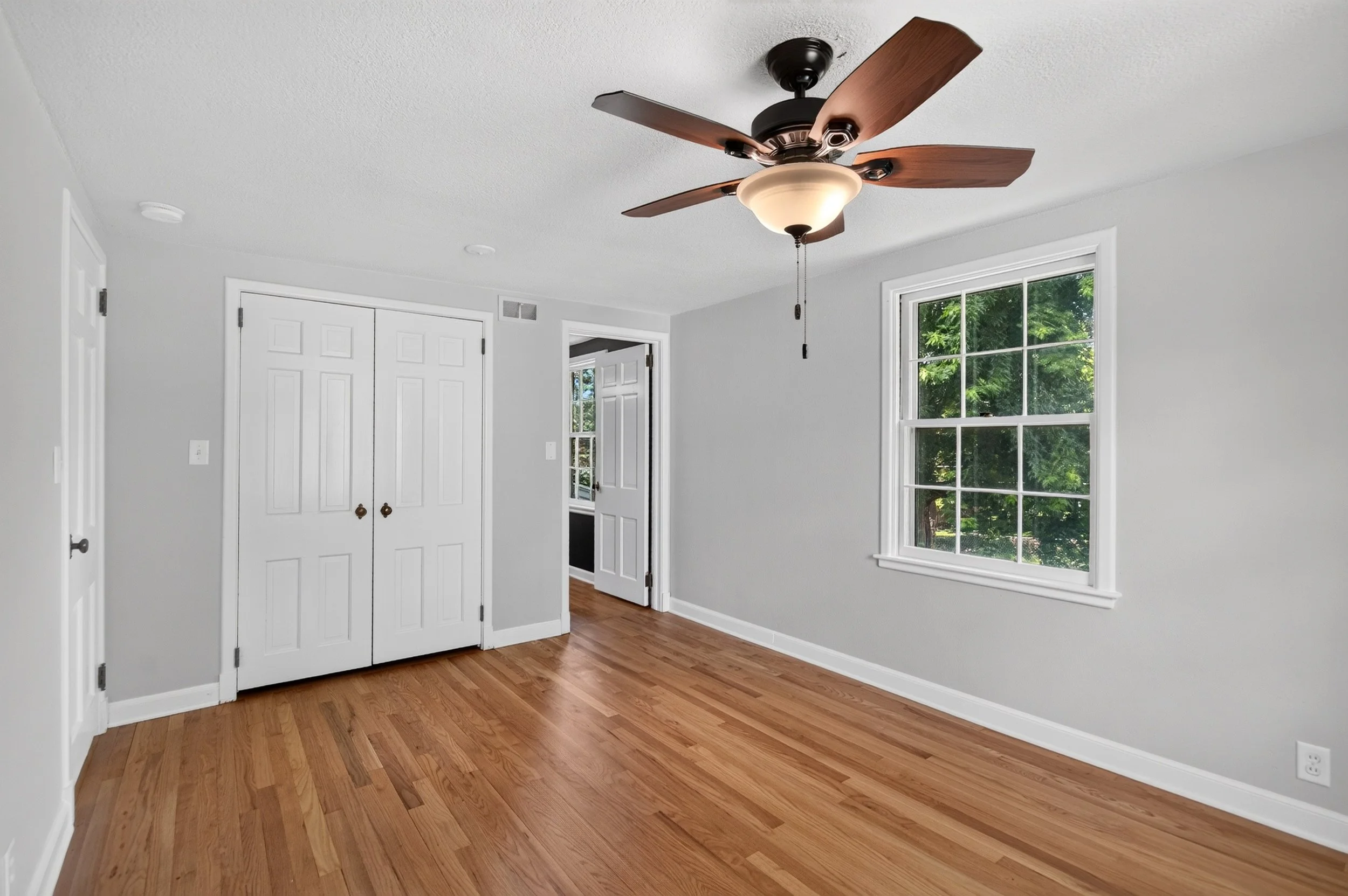 Bedroom professionally photographed for a real estate listing in Des Moines, Iowa.