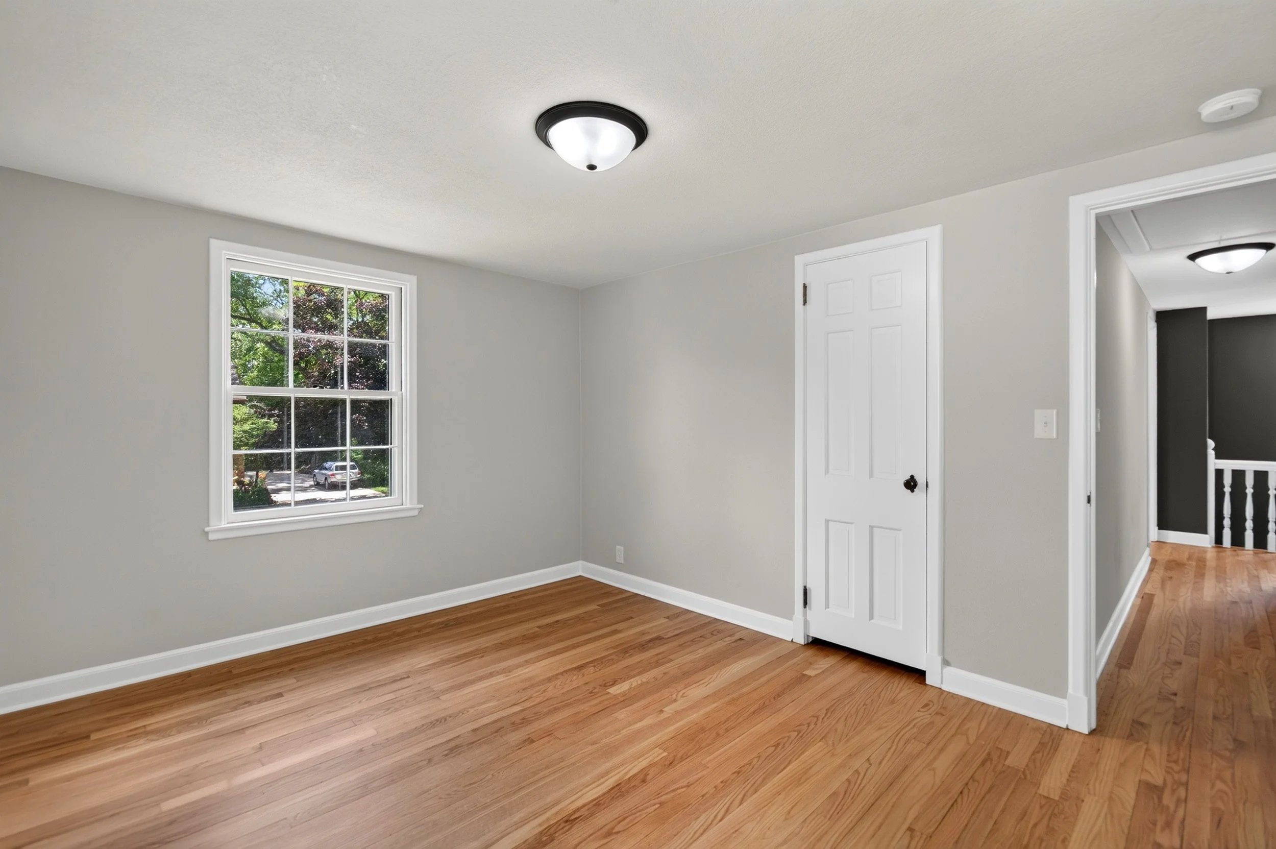Bedroom professionally photographed for a real estate listing in Des Moines, Iowa.