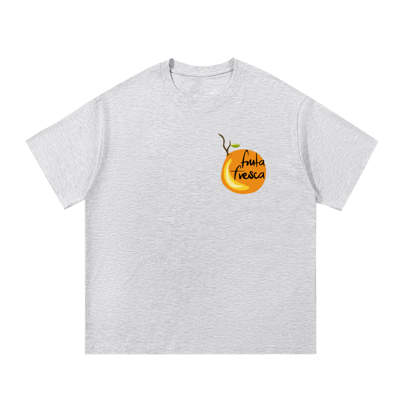 Essential Cotton T-Shirt - Fruta Fresca Naranjas