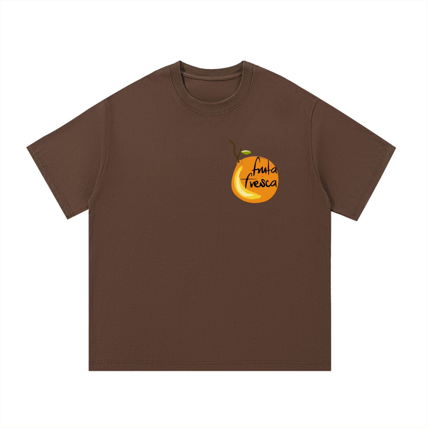 Essential Cotton T-Shirt - Fruta Fresca Naranjas