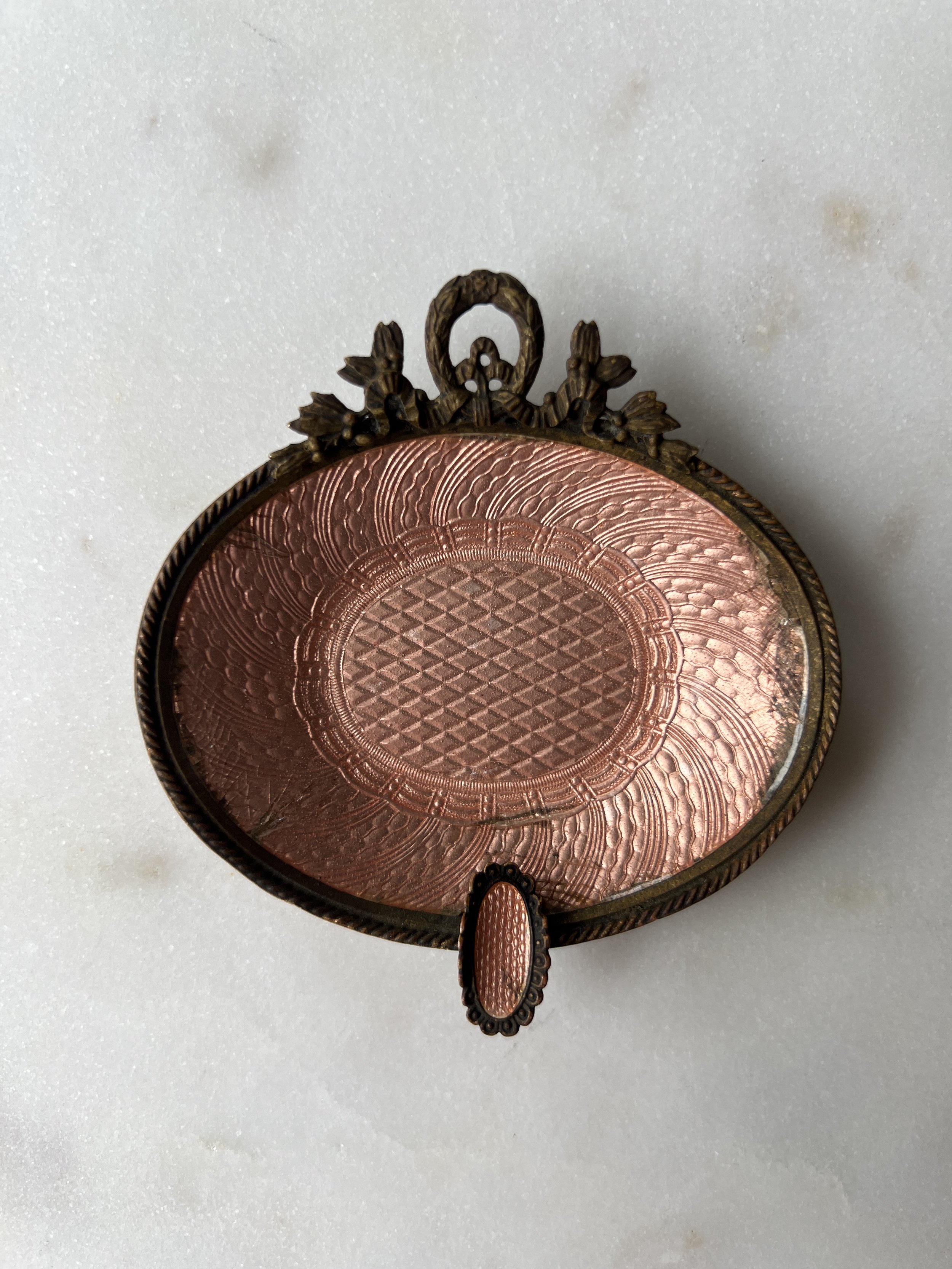 Antique copper & brass ashtray