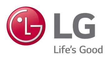 Logotipo de LG con el texto 'Life's Good'