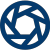 Un icono azul representando una cámara o fotografía.