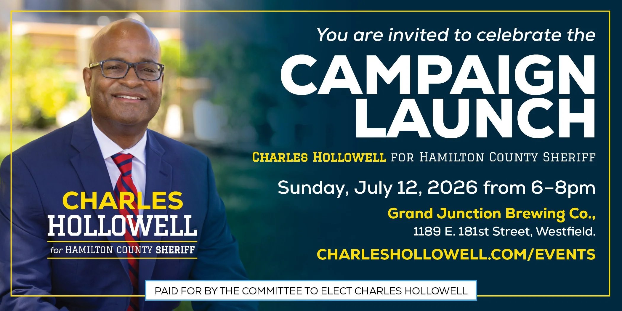 Campaign Launch Party Invitation.
