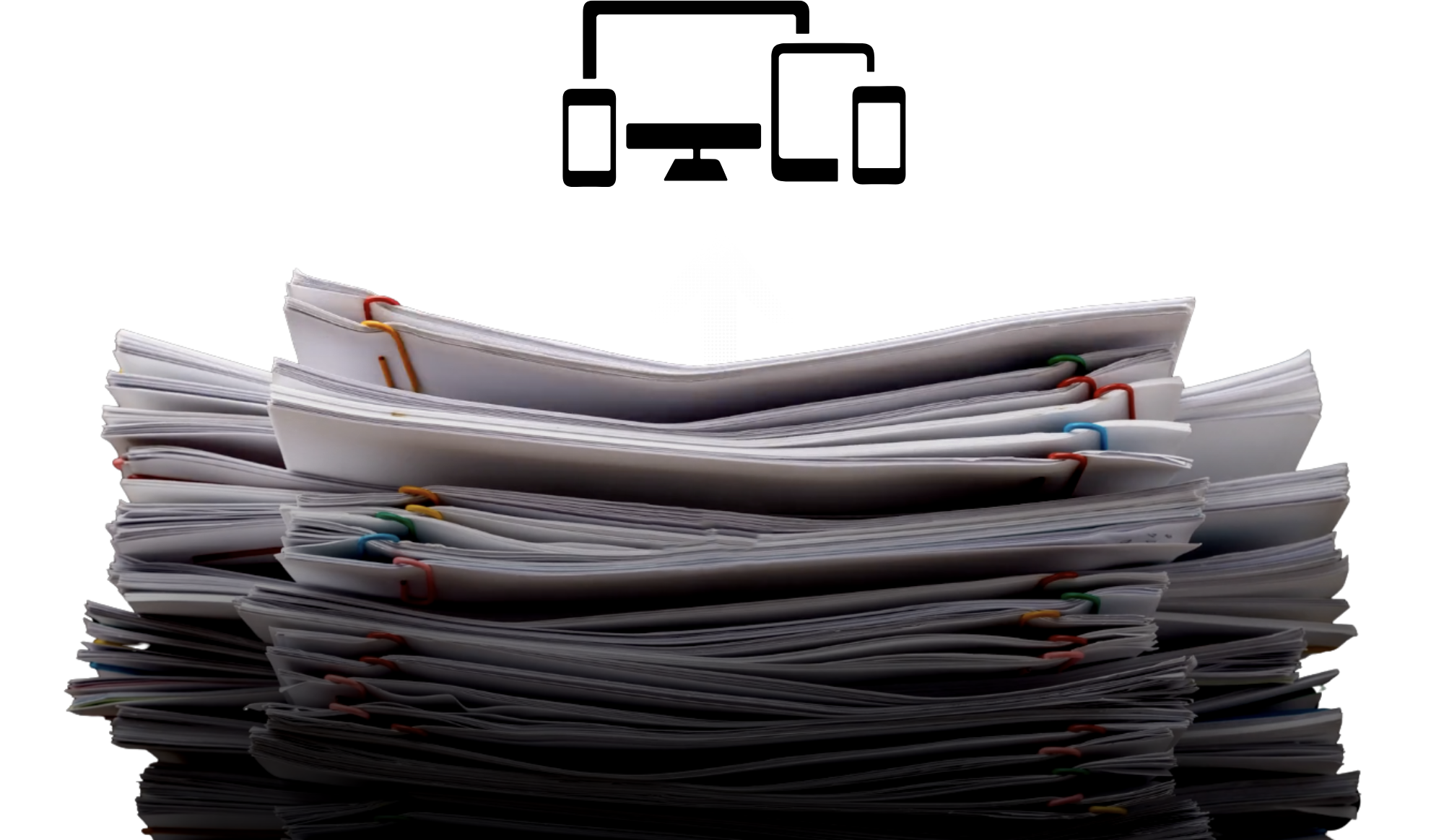 Stack of paper assessments auto-imports as digital items.