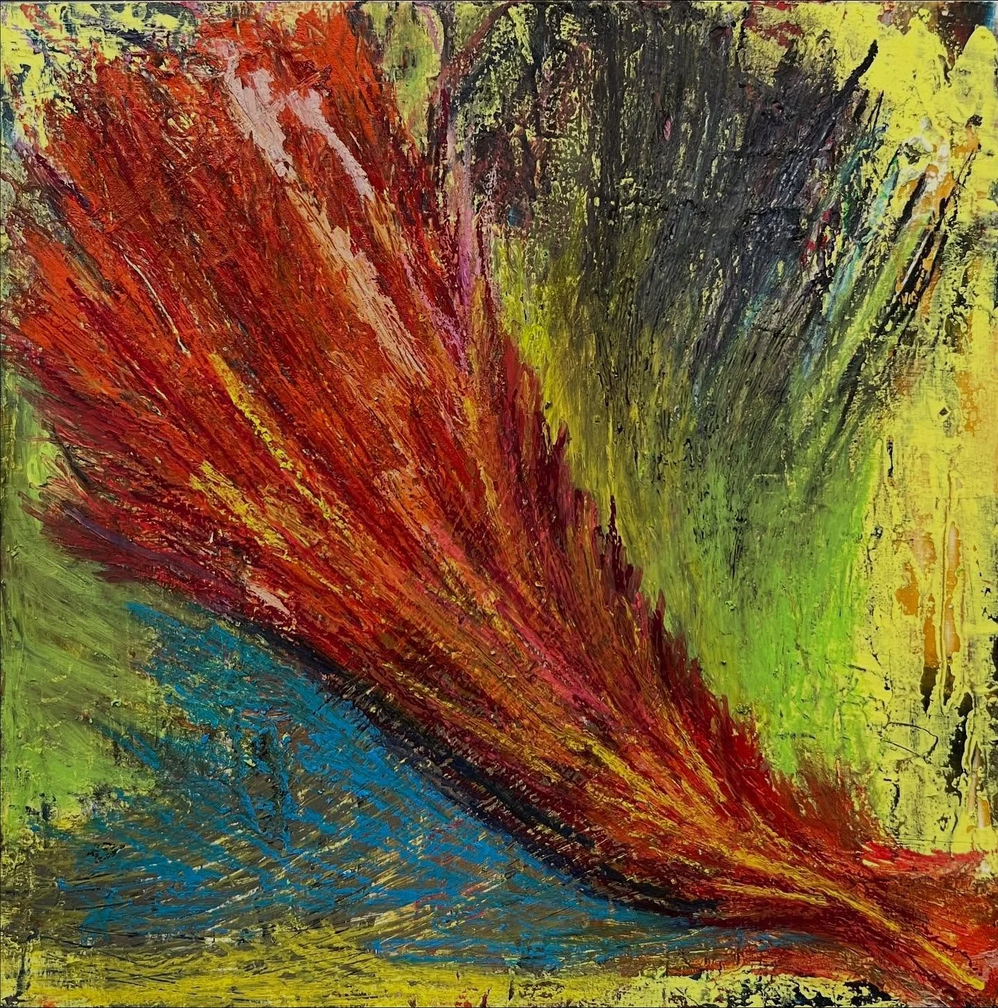 Whirlwind
12 &times; 12 in. | Oil and cold wax on panel
From the Nature of Fire series

#oilcoldwax #abstractpainting #emergingartist #seattleartist #natureoffire #intensityastruth