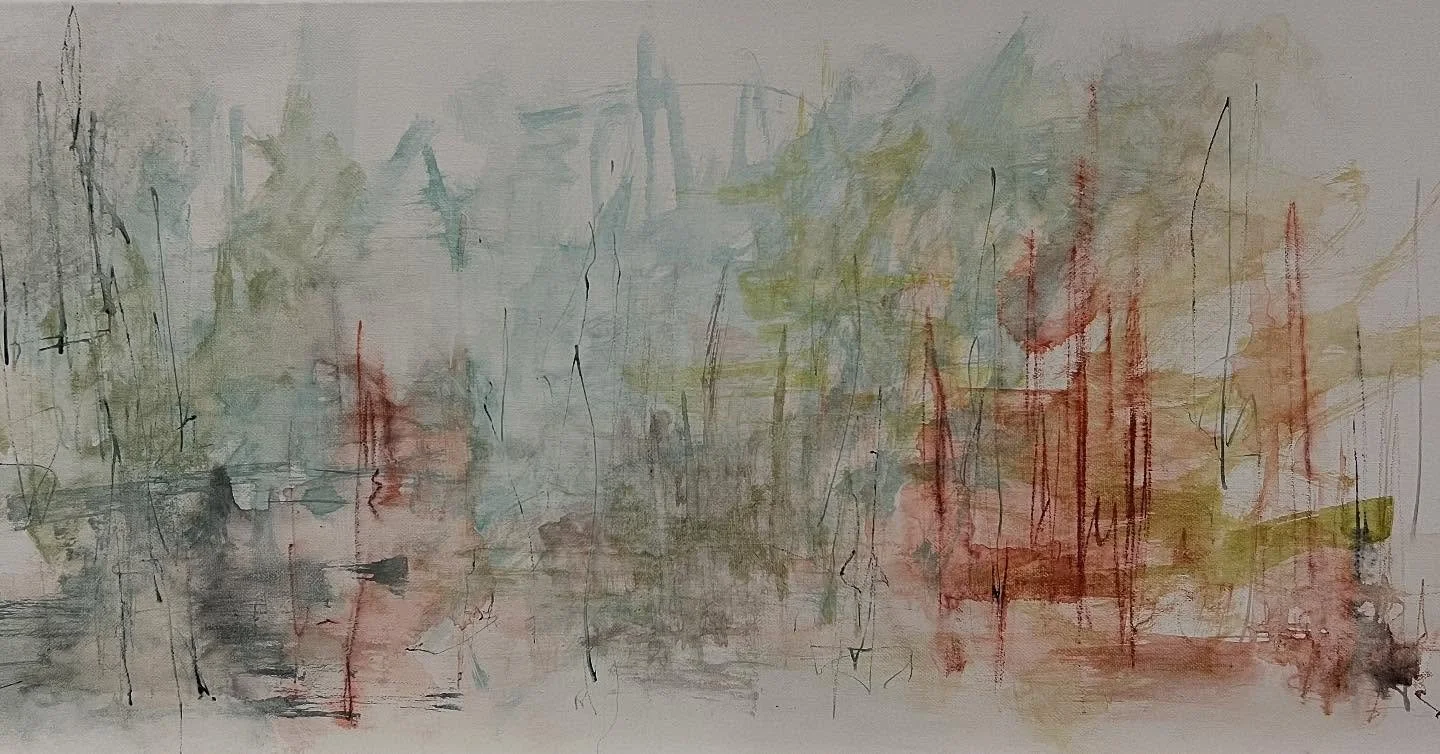Untitled
12x24 in, watercolor on canvas

#watercoloroncanvas #contemporaryabstract #minimalabstraction