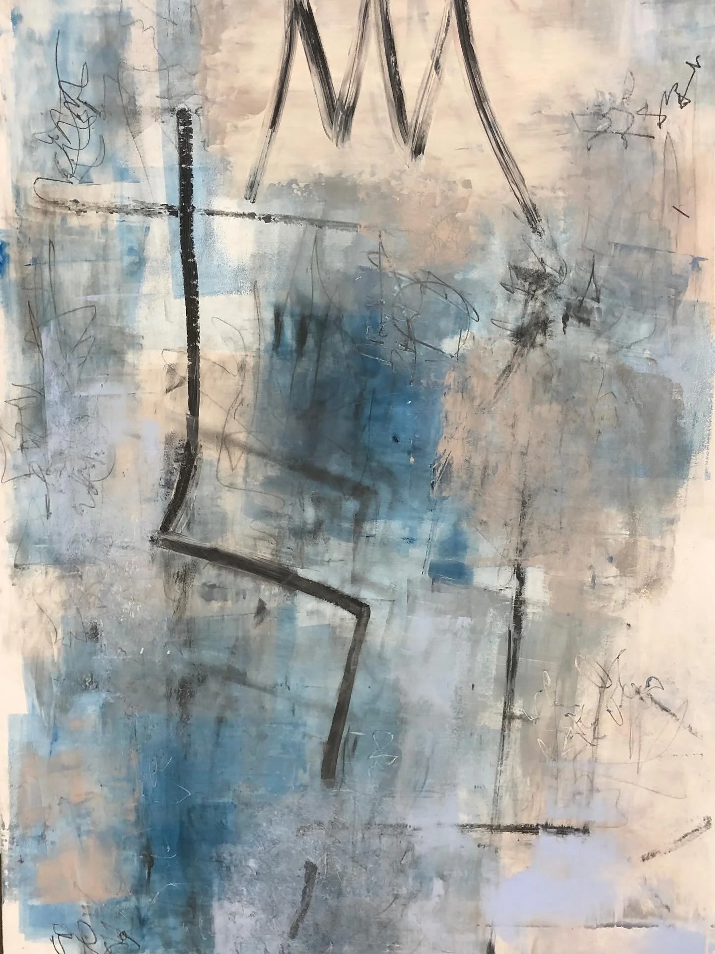 Untitled
24x36 in, oil with cold wax on panel

#oilandcoldwax #abstractpainting #gesturalabstraction