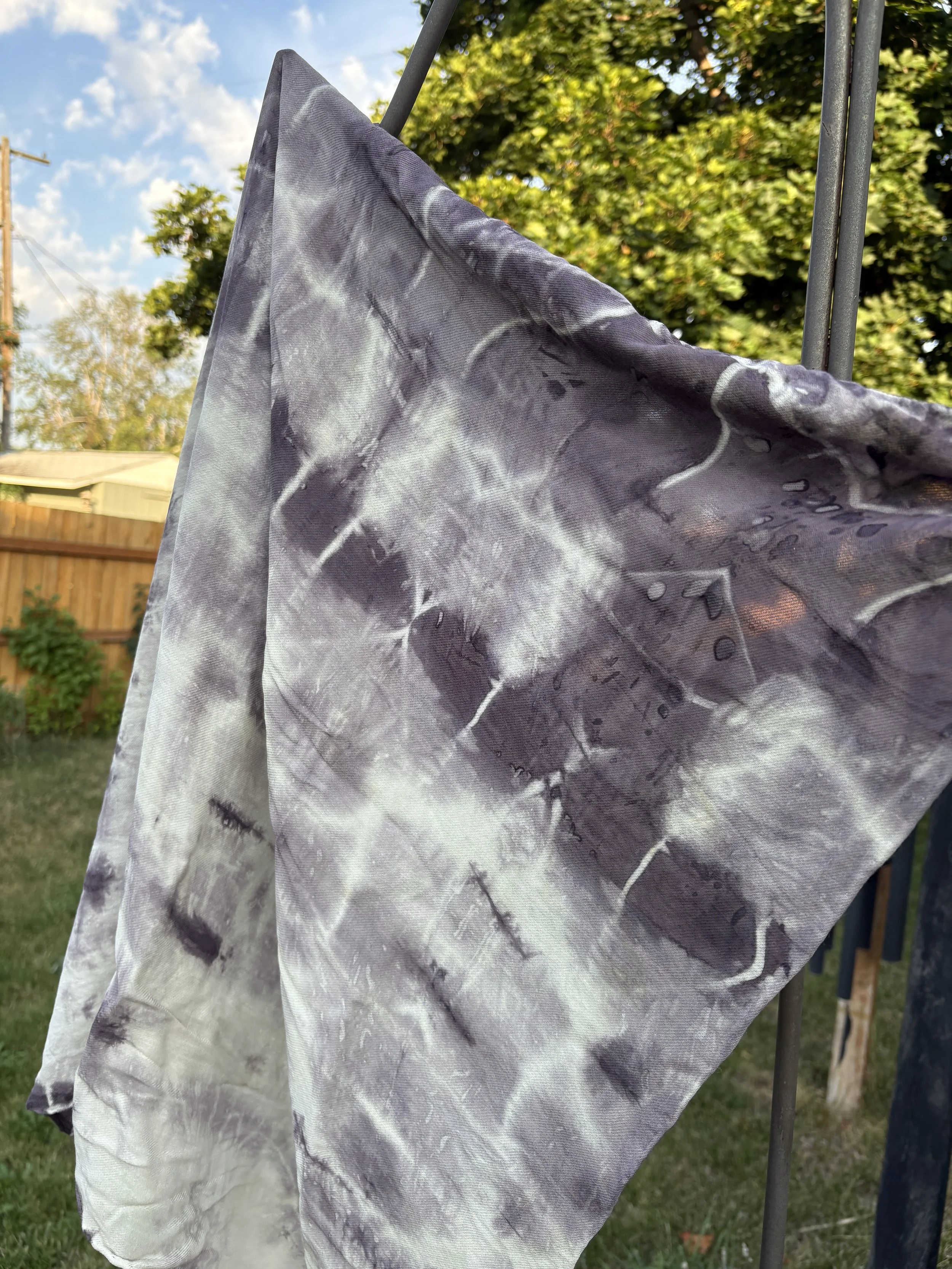 Violet Shibori Scarf