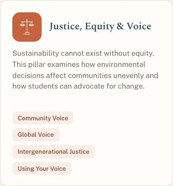 Justice, Equity & Voice