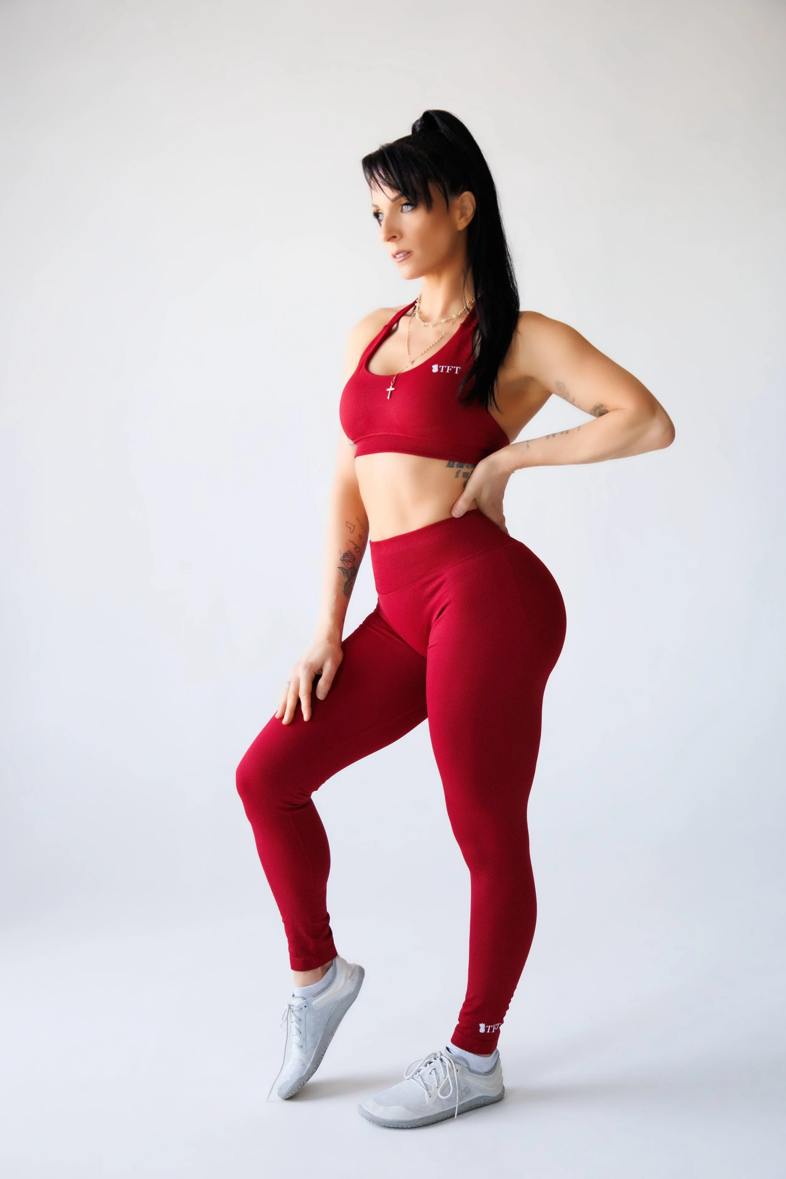 Strawberry Halter Sports Bra