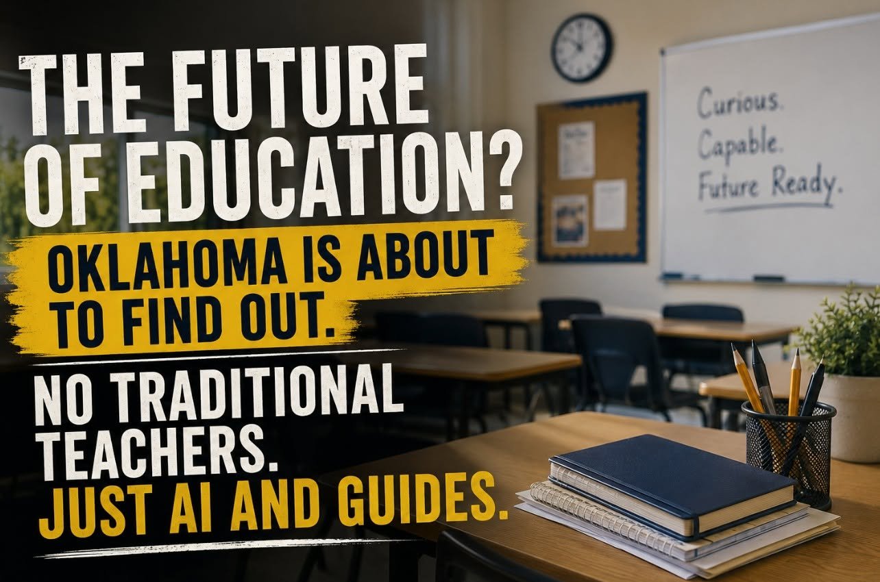 IS THIS THE FUTURE OF EDUCATION? NO TRADITIONAL TEACHERS. JUST AI AND GUIDES.
