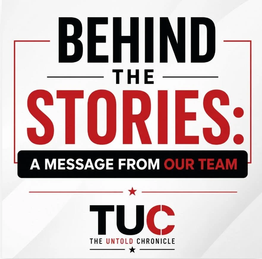 BEHIND THE STORIES: A MESSAGE FROM OUR TEAM