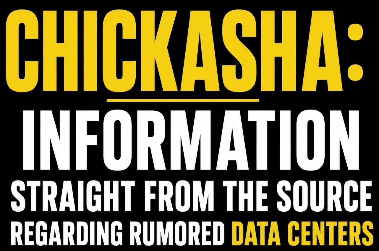 CHICKASHA: INFORMATION STRAIGHT FROM THE SOURCE REGARDING RUMORED DATA CENTERS
