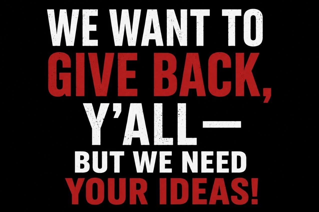 COMMUNITY TAKES CARE OF COMMUNITY — AND WE WANT TO DO OUR PART