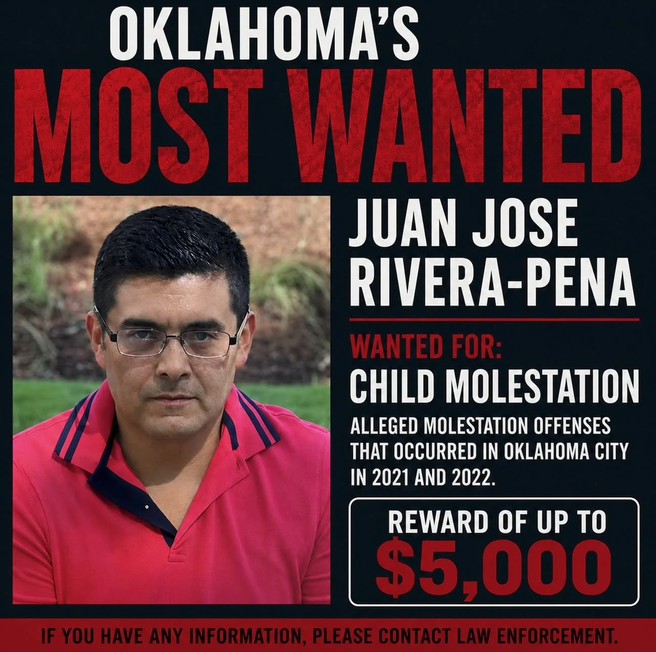 OKLAHOMA'S MOST WANTED: JUAN JOSE RIVERA-PENA