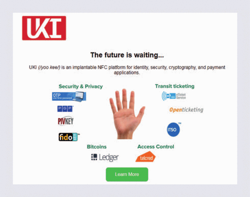 RFID/NFC Implants for Bitcoin Transactions