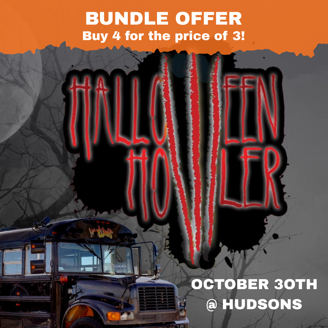 Buy 3 get 1 FREE Halloween Howler Club Crawl (Oct 30 – Starting at Hudsons)