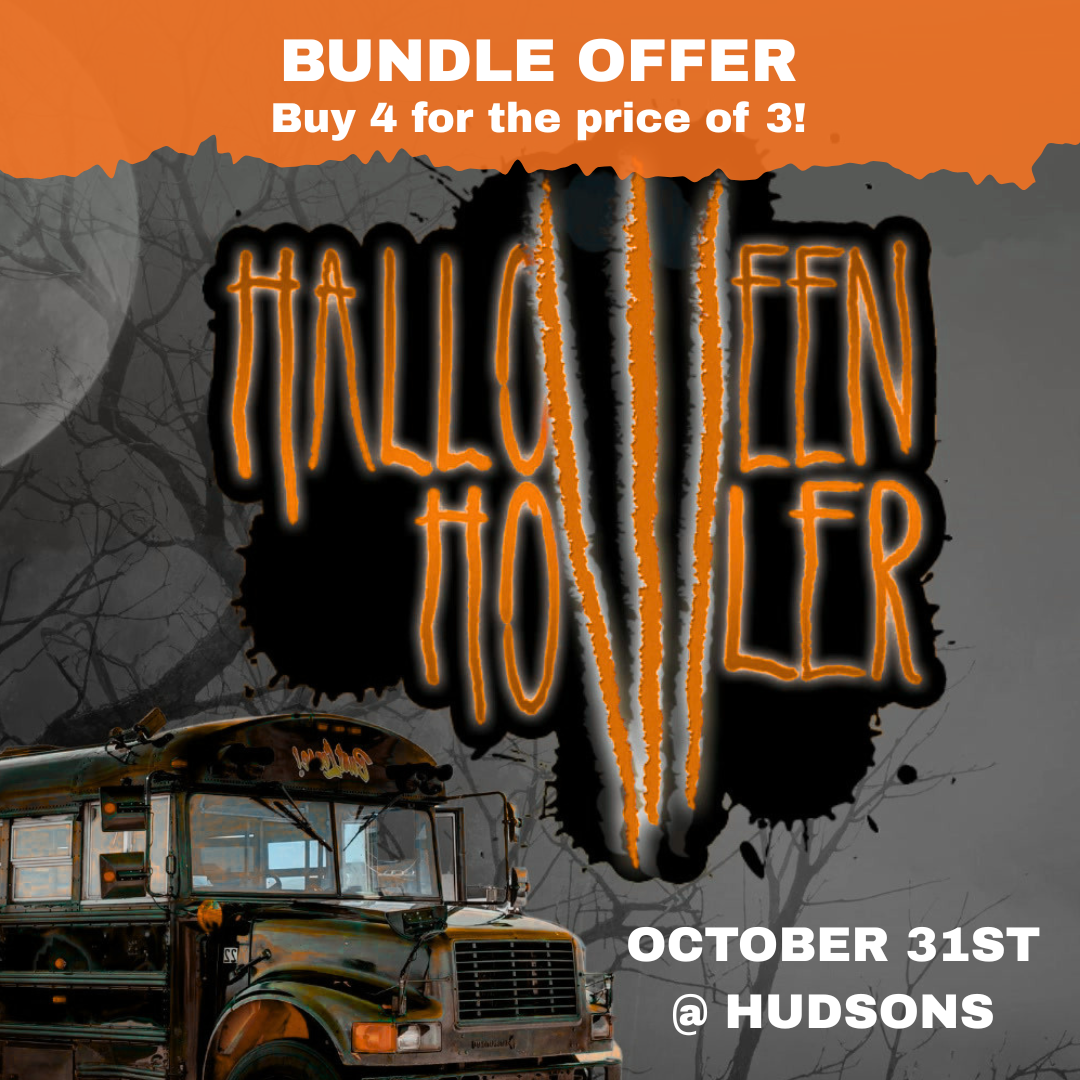Buy 3 get 1 FREE Halloween Howler Club Crawl (Oct 31 – Starting at Hudsons)