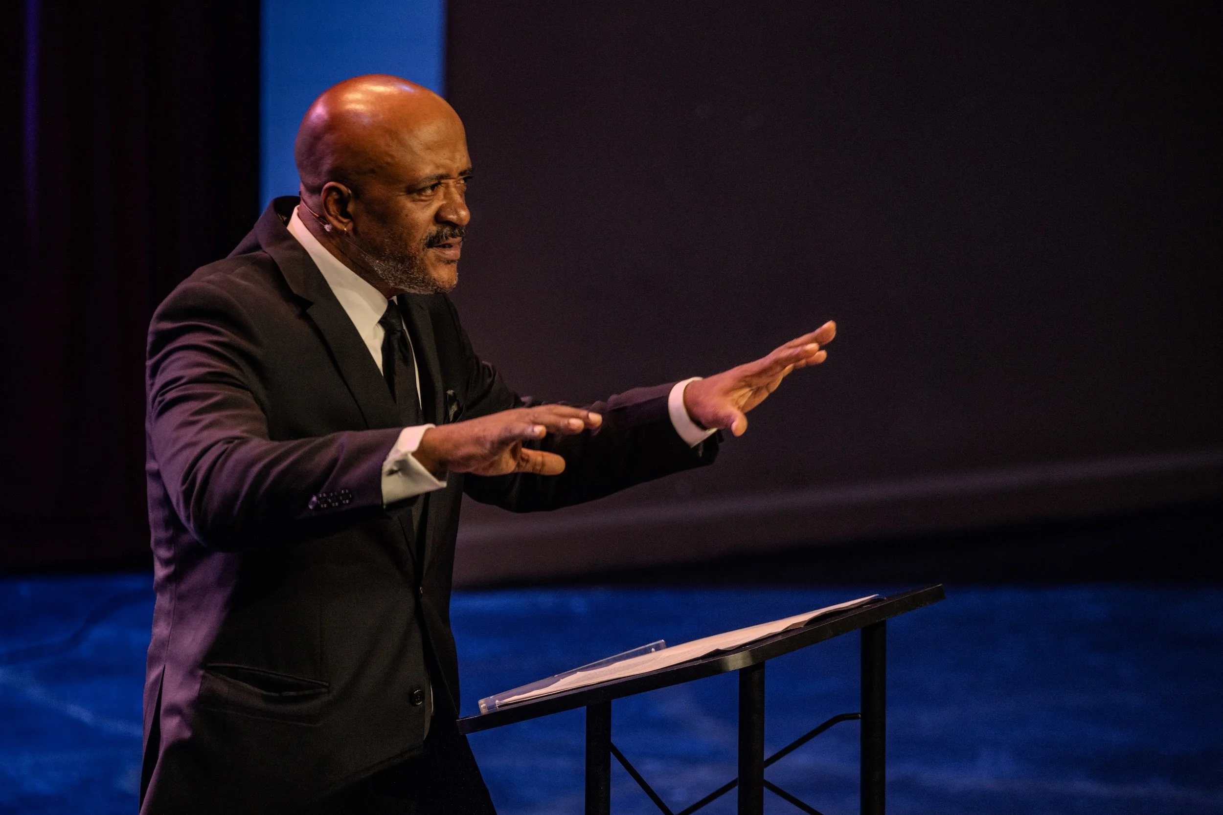 Sculpture Artist Herman Keith, Jr. speaks at Anderson University's MLK Celebration 2024