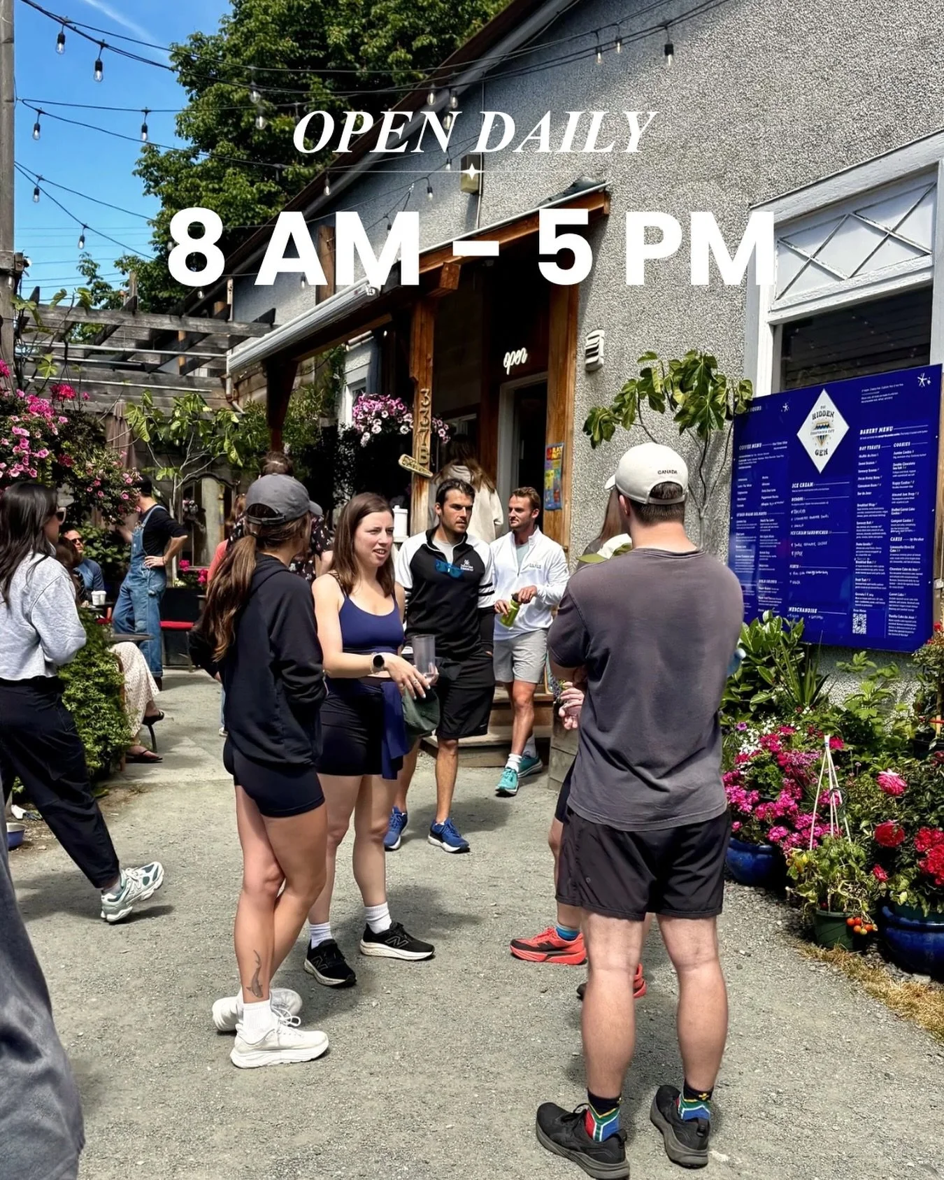 More time at The Hidden Gem 🌞

We&rsquo;re now open daily from 8 am - 5 pm 🎉 

Whether you&rsquo;re joining us for breakfast, lunch, coffee, or an afternoon treat, we&rsquo;d love to welcome you. 😊 Stop by and say hello!