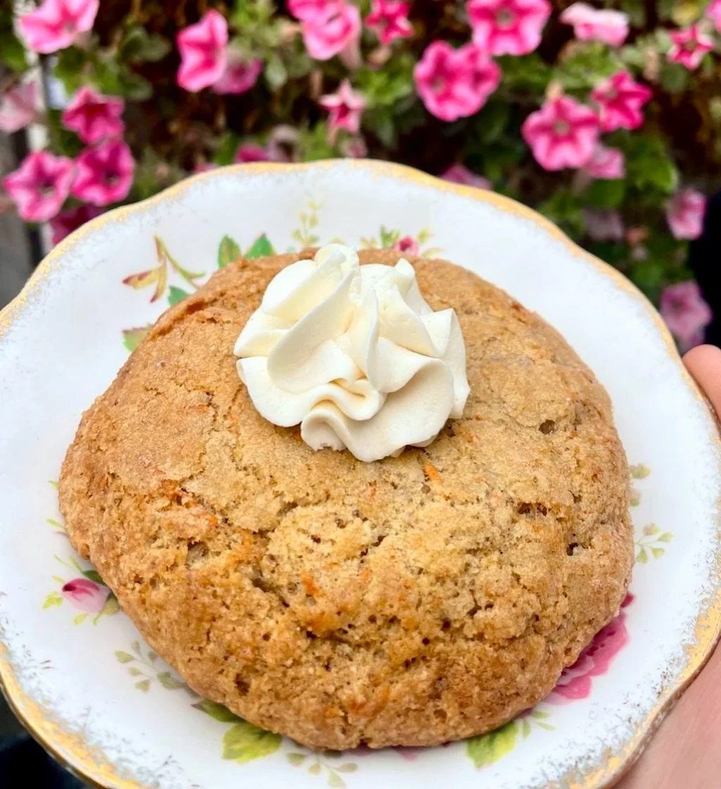 What&rsquo;s this you ask? It&rsquo;s the one and only. It&rsquo;s the fan favourite with its own club. It&rsquo;s the STUFFED CARROT CAKE COOKIE 🥕✨