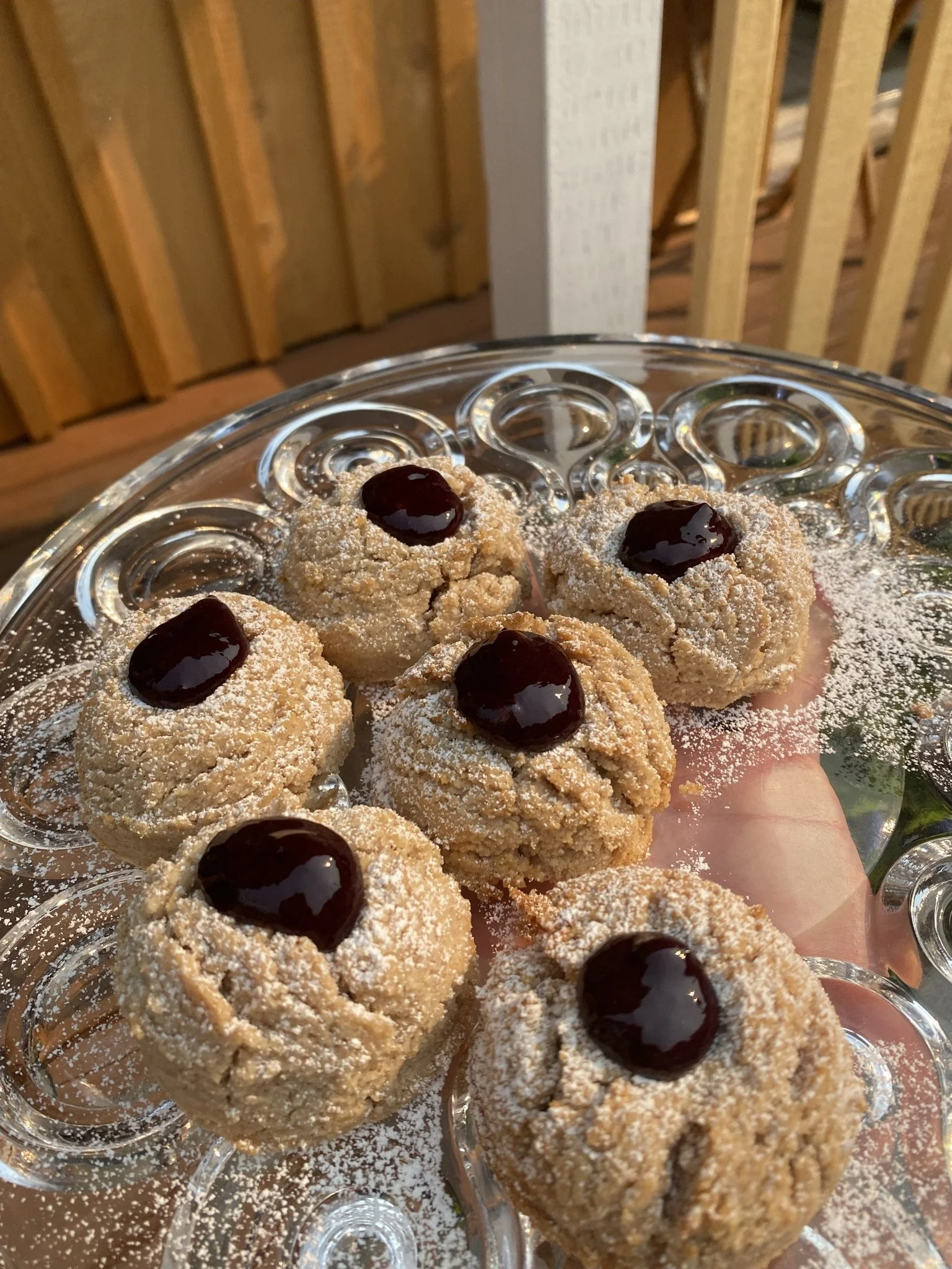 Almond Jam Drop Cookies