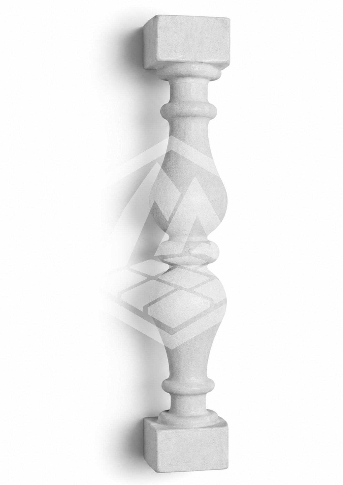 white squared stone pillar
